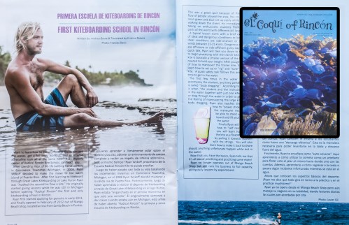 Portrait photography in our local Magazine El Coqui of Rincon