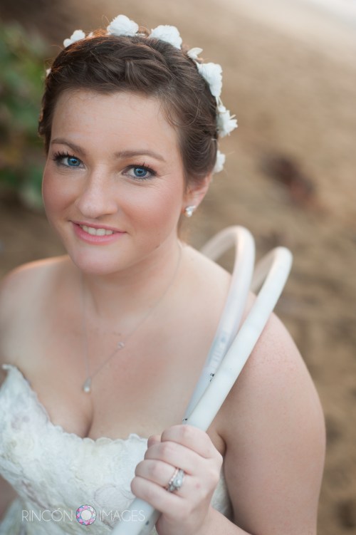 Jill with her Hula Hoops on the beach in Rincon, Puerto Rico!