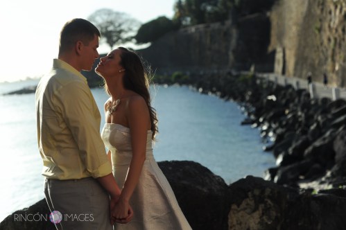 Natural light can really make for fabulous photographs. Knowing where to be at what time of day is what made the beautiful light in this photograph possible. I love photographing new locations, but getting to know a particular area makes it really easy to nail certain shots. Photography by Rincon Images Wedding photographer Puerto Rico.
