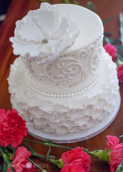 The delicious cake from last nights fourth of July wedding. Photographed but not consumed by Rincon Images wedding photography :)
